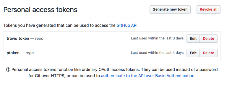 Github Github Personal Token